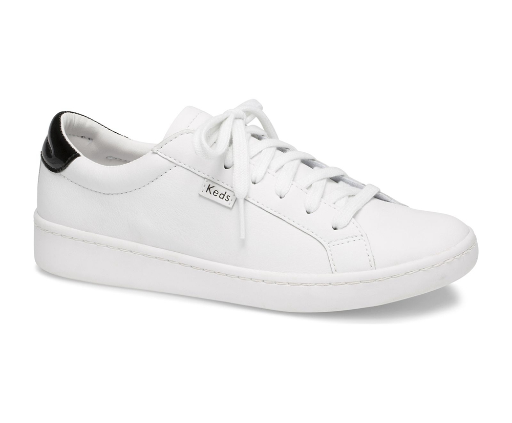 Tenis Keds Mujer Blancos - Ace Cuero - 9263-DYIMF